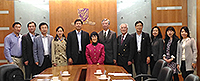 Mr. Wu Yuanbin (fifth from left), Director-General of Department of Science & Technology for Social Development, Ministry of Science and Technology of PRC visits CUHK with colleagues